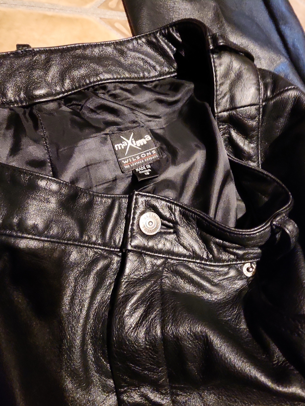 Wilson's Maxim Black Women's Leather Pants -